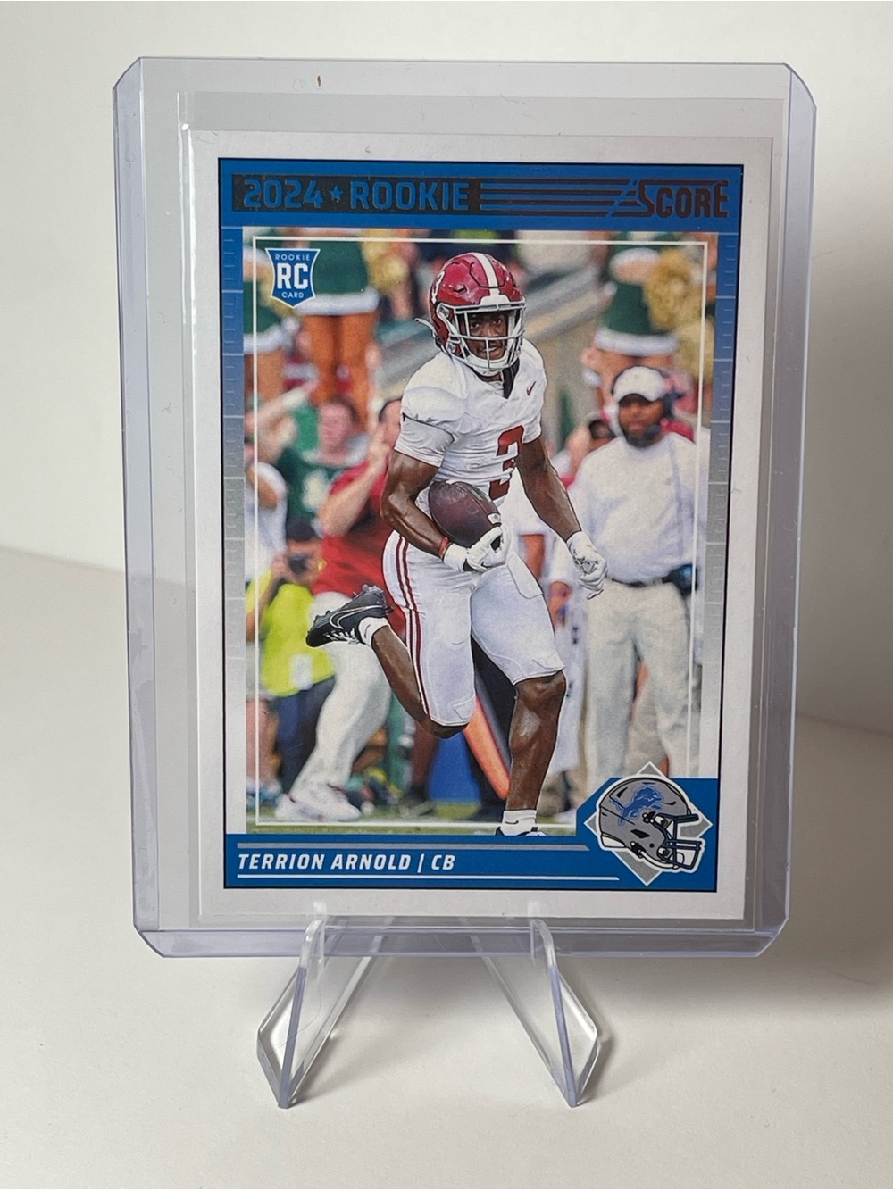 2024 Panini Score Terrion Arnold Detroit Lions rookie football card